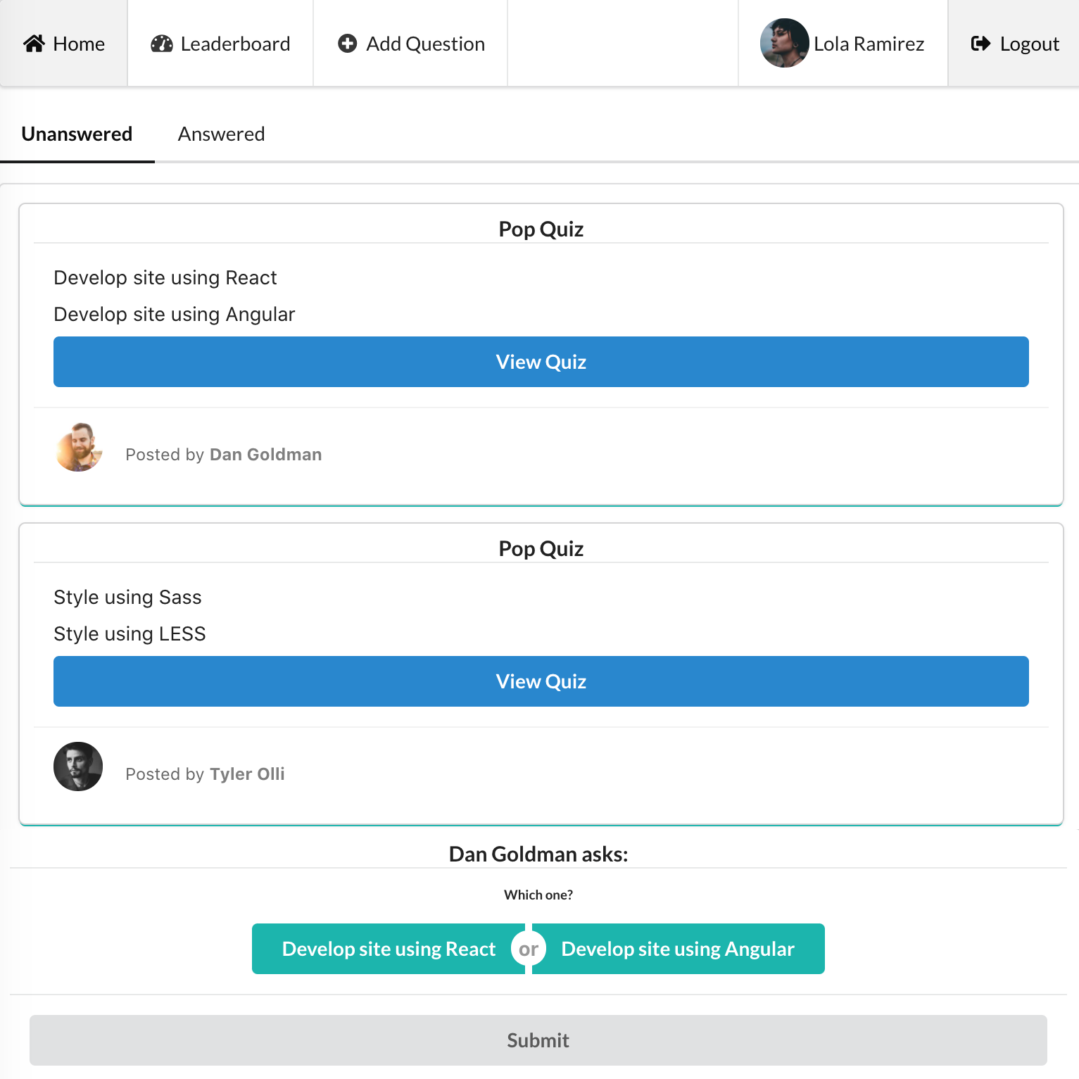 Tyler Olli - Software Engineer / Web Developer